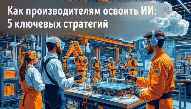 Иллюстрация к статье «Искусственный интеллект на производстве: с чего начать трансформацию»